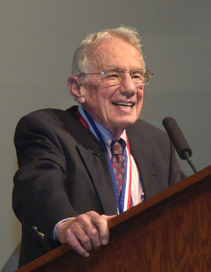 Art Rosenfeld at the Fermi Award ceremony in 2006 (credit: Lawrence Berkeley National Laboratory)