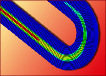 Colorful magnet simulation