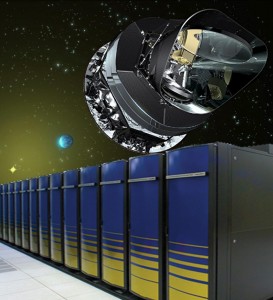 The Planck satellite won’t fly until the spring of 2009, but by using “Franklin,” the Cray XT4 supercomputer at NERSC, Berkeley Lab’s Computational Cosmology Center has successfully simulated the results to be expected from Planck’s first year of observation.