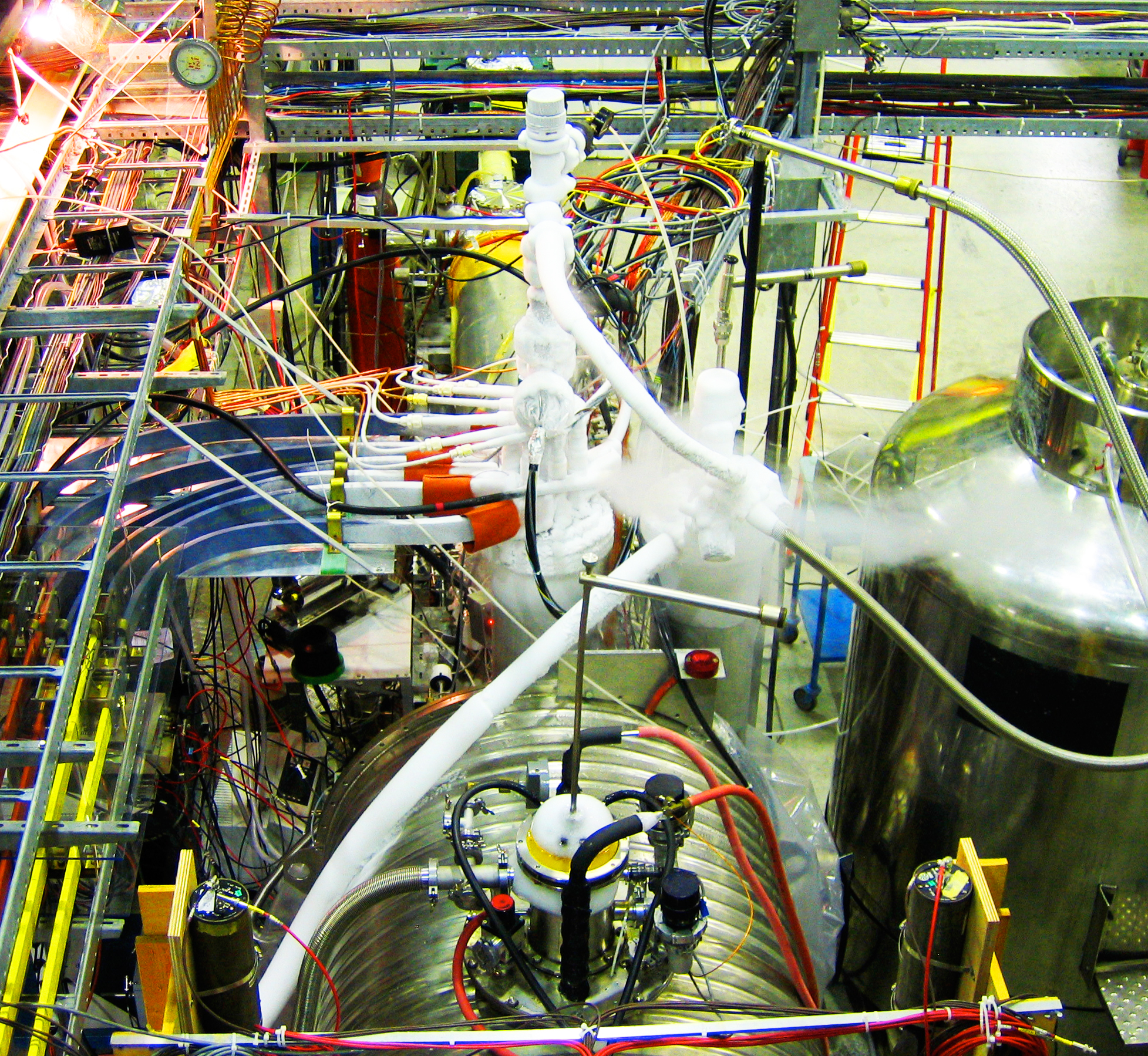 The ALPHA experiment has created hundreds of million of antihydrogen atoms. The challenge is to hold onto them for at least a few seconds before they escape the trap and annihilate with ordinary atoms in the apparatus walls. 