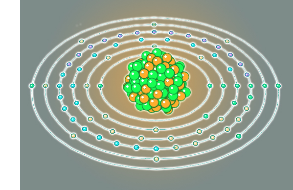 The most common isotope of ytterbium has 70 protons and 104 neutrons in the nucleus. 