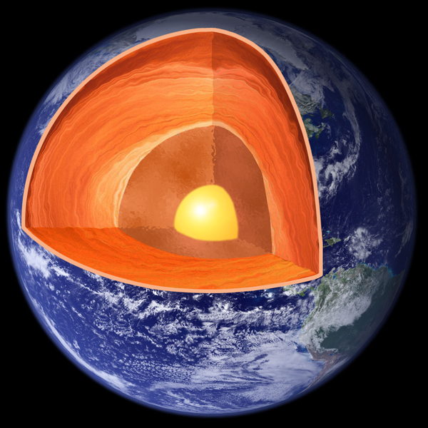 A main source of the 44 trillion watts of heat that flows from the interior of the Earth is the decay of radioactive isotopes in the mantle and crust. Scientists using the KamLAND neutrino detector in Japan have measured how much heat is generated this way by capturing geoneutrinos released during radioactive decay. 