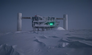 IceCube is a neutrino observatory whose detectors are buried more than a mile below the surface of the South Pole. (Photo by Emanuel Jacobi of the National Science Foundation)