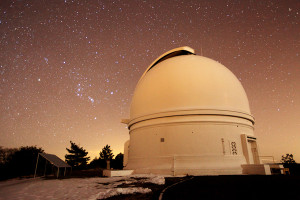 The Palomar 48 inch telescope. (Photo by: Iair Arcavi, Weizmann Instiute of Science)