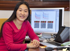 Ting Xu holds joint appointments with Berkeley Lab’s Materials Sciences Division and UC Berkeley's Departments of Materials Sciences and Engineering, and Chemistry. (Photo by Roy Kaltschmidt)