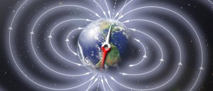 Schematic illustration of Earth's magnetic field (Courtesy of NASA-Credit/Copyright: Peter Reid, The University of Edinburgh)