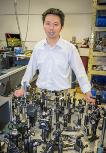 Feng Wang is a condensed matter physicist with Berkeley Lab and UC Berkeley. (Photo by Roy Kaltschmidt)