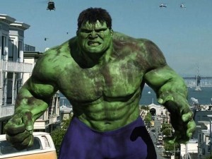 As exposure to gamma radiation transforms Bruce Banner into the Hulk, exposure to alpha-particle radiation can transform thermoelectric materials into far more powerful versions of themselves. (The Hulk, Universal Pictures, 2003, filmed in part at Berkeley Lab)