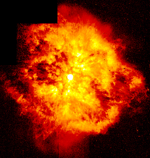 Composite image of an energetic star explosion taken by the Hubble Space Telescope in March of 1997. Credit: NASA