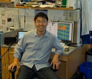 Rui Zhang is the lead author of a Cell paper describing the record 3.5 Angstroms resolution imaging of microtubules.