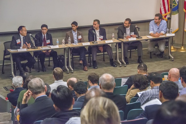 Cyclotron Road Director Ilan Gur moderated a panel on bringing technologies to market.
