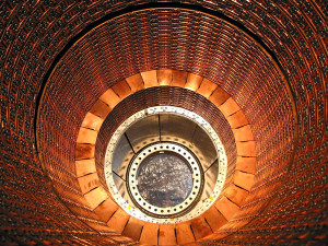 A view inside the liquid-argon calorimeter endcap. Photo Credit: The ATLAS Experiment at CERN.