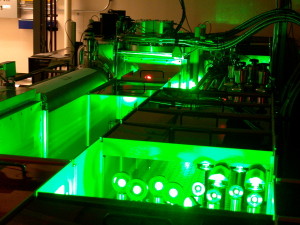 The TREX laser at Berkeley Lab's BELLA Center was used in a two-stage laser plasma acceleration experiment. (Berkeley Lab)