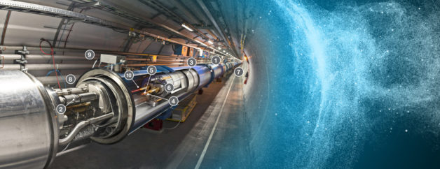 Image - A photo illustration showing components of CERN's Large Hadron Collider (LHC). View a detailed view of the components. (Credit: CERN)