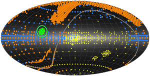 Image - The planned APOGEE-2 survey area overlain on an image of the Milky Way. Each dot shows a position where APOGEE-2 will obtain stellar spectra. (Credit: APOGEE-2)