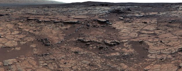Image - This mosaic of images from the Curiosity rover’s Mast Camera shows evidence of ancient lake and stream deposits on Mars. (Credit: NASA JPL-Caltech, MSSS)