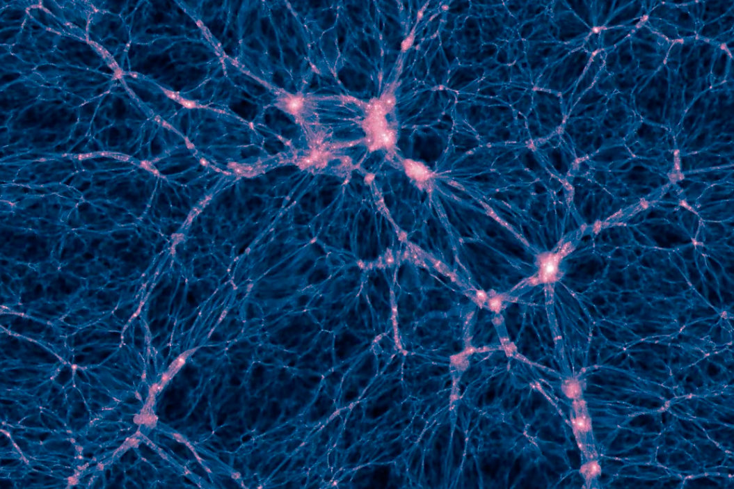 Photo - Dark matter visualization. (Credit: Illustris Collaboration/Illustris Simulation)