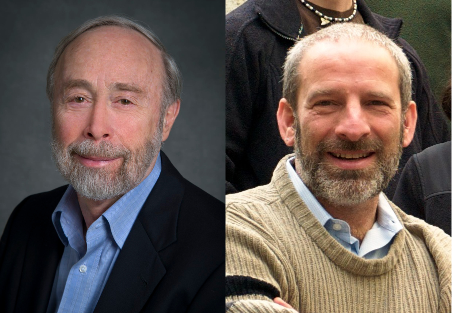 Photo - Berkeley Lab physicist Michael Barnett, left, and atmospheric chemist Ronald C. Cohen.