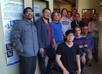 Image - A group of researchers who worked on the COSMIC beamline. Click photo to view at a larger size. (Credit: Berkeley Lab)