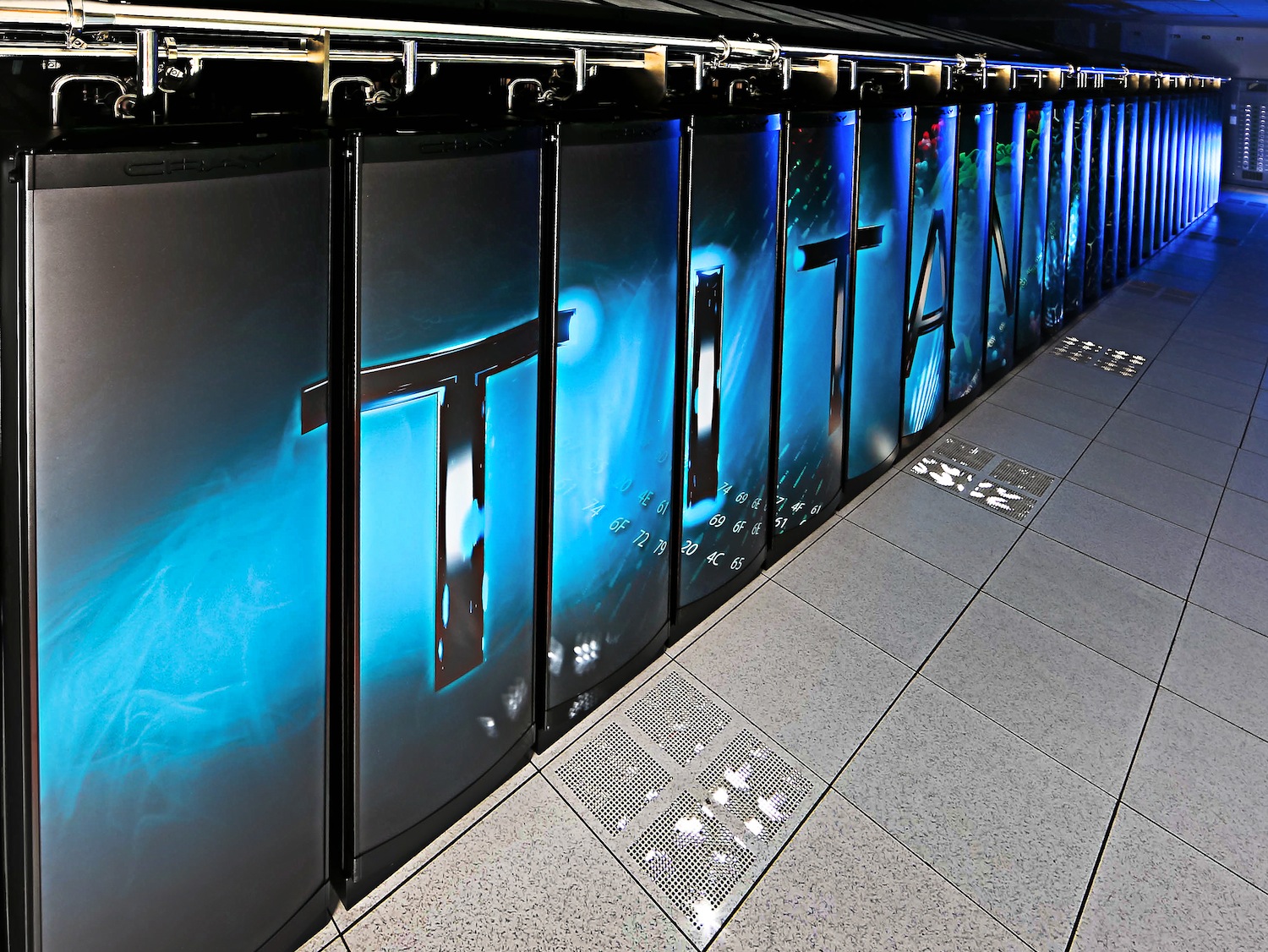 Photo - The Titan supercomputer. (Credit: Oak Ridge National Laboratory)