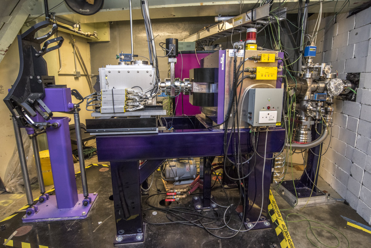Photo - FIONA is a new system at Berkeley Lab's 88-Inch-Cyclotron that enables direct mass number measurements of superheavy elements. (Credit: Marilyn Chung/Berkeley Lab)