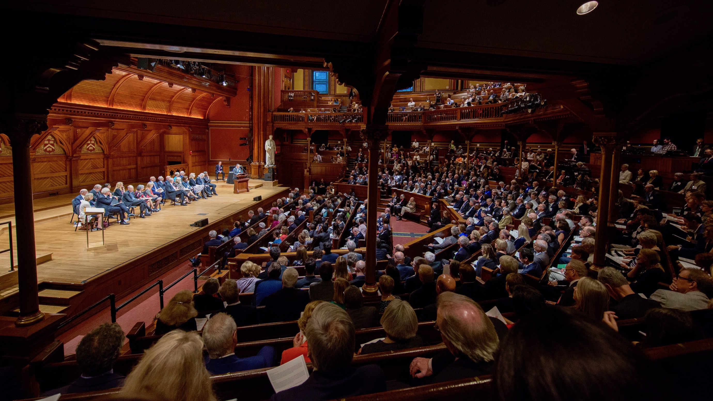 An induction ceremony of new members of the American Academy of Arts and Sciences