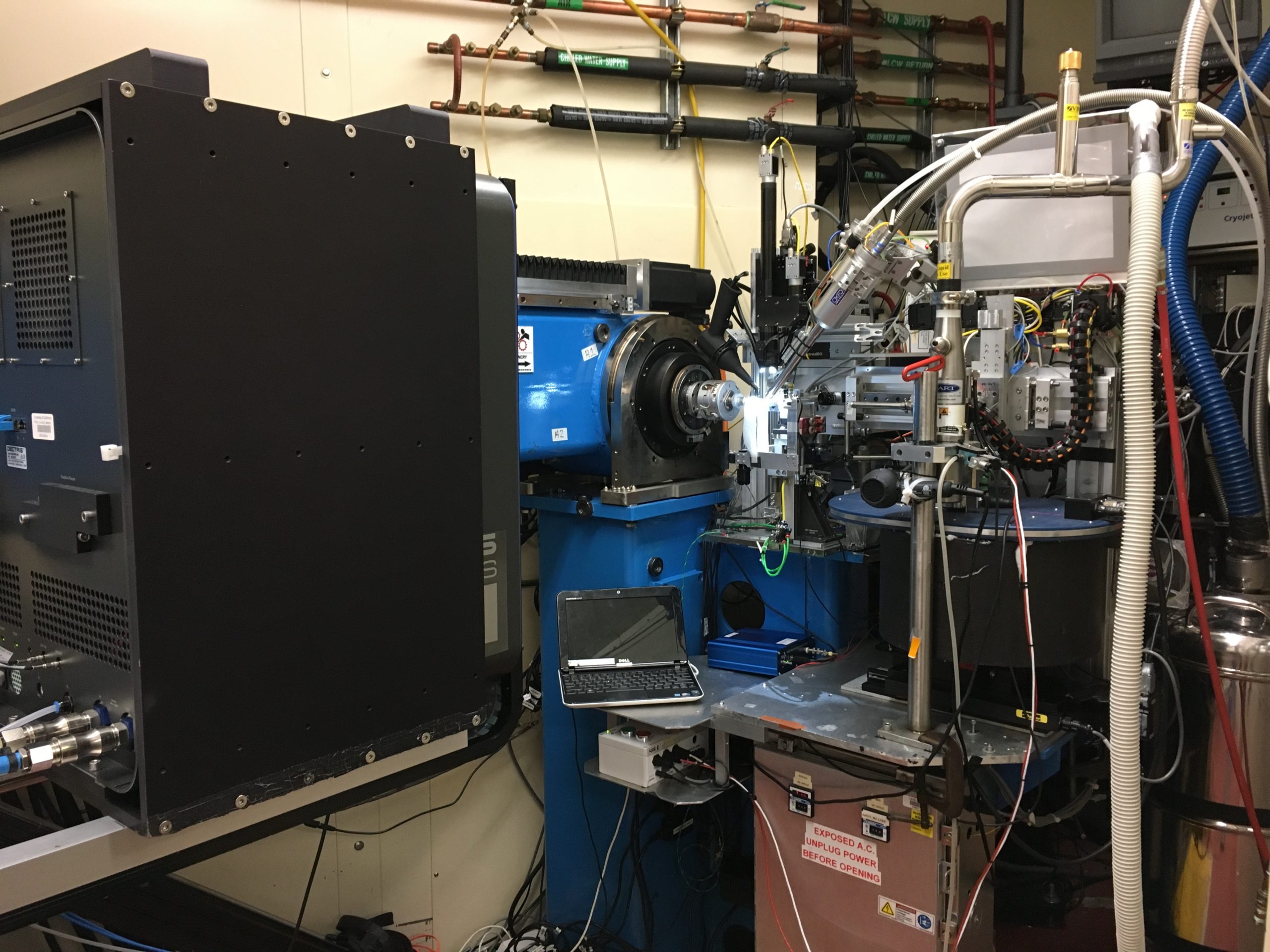 Photo - ALS Beamline 5.0.1, pictured here, is one of the beamlines that has been enlisted for COVID-19-related experiments. (Credit: Berkeley Lab) 