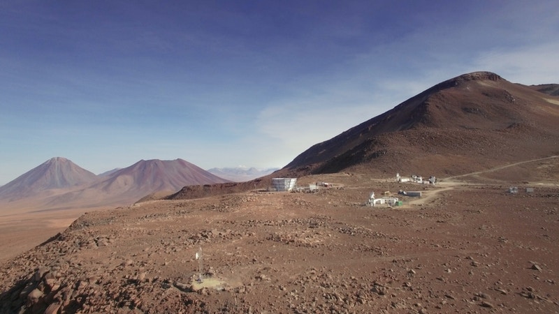 Screen capture - This image, from "Eternal Sky," a short video production about the Simons Observatory, shows the Atacama Desert site where some of the telescopes for the CMB-S4 experiment will be built. (Credit: Copyright Debra Kellner/Simons Foundation)