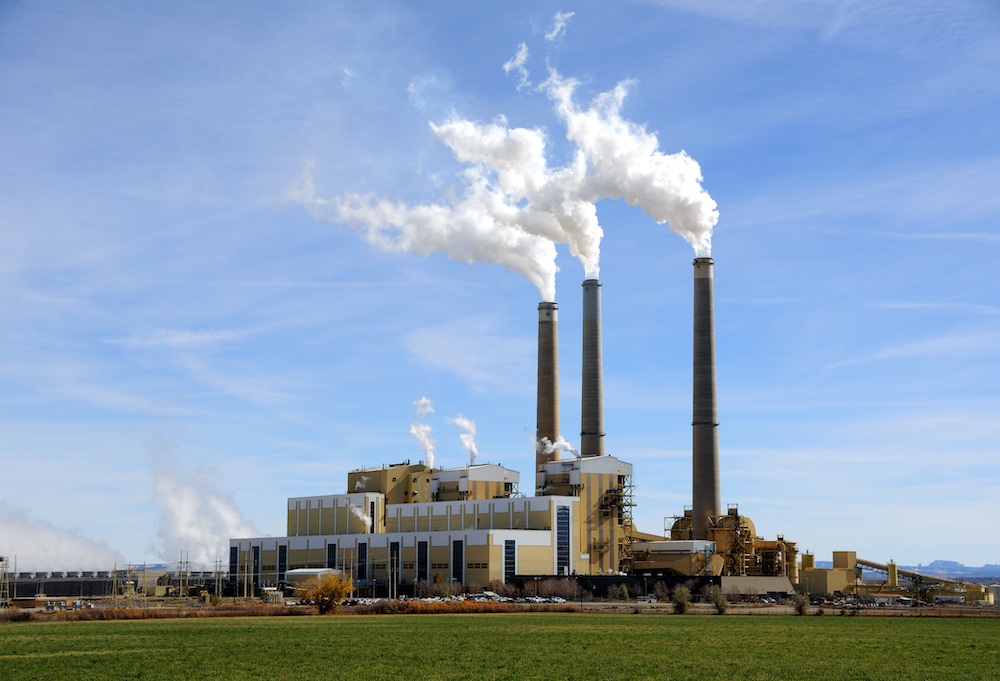 stock photo of coal-fired power plant