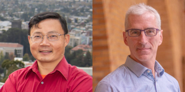 Two headshots side by side. From left, Junqiao Wu and Joel Ager.