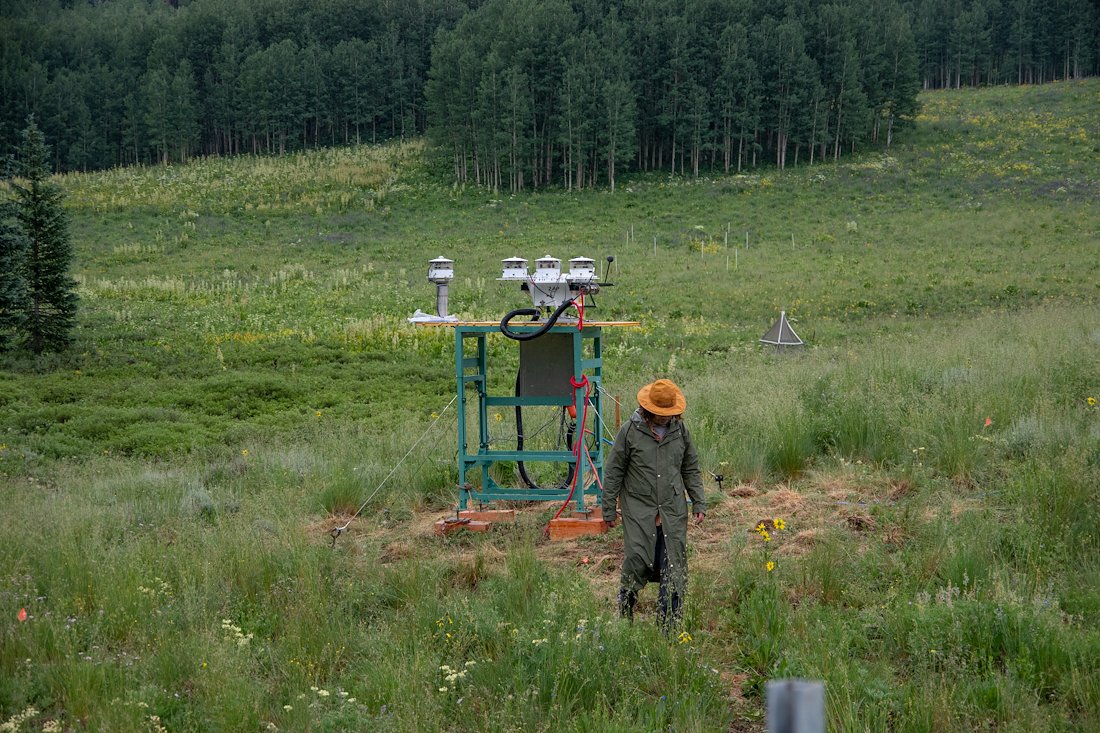 Radiometers in a mountainous field