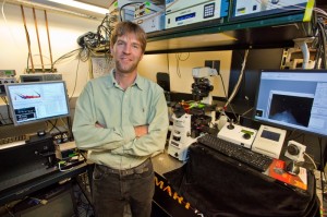 Jay Groves is a leading authority in the emerging field of mechanobiology, which seeks to understand how cells sense and respond to mechanical forces. (Photo by Roy Kaltschmidt)