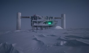The IceCube Lab is a neutrino observatory whose detectors are buried more than a mile below the surface of the South Pole. (Photo by Emanuel Jacobi of the National Science Foundation)